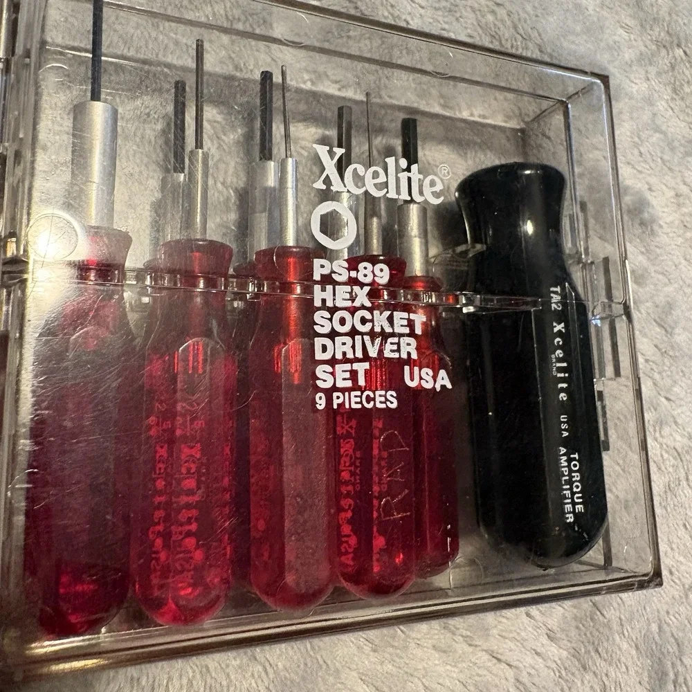 Xcelite PS-89 9 Piece Hex Allen Socket Driver Set USA MADE
